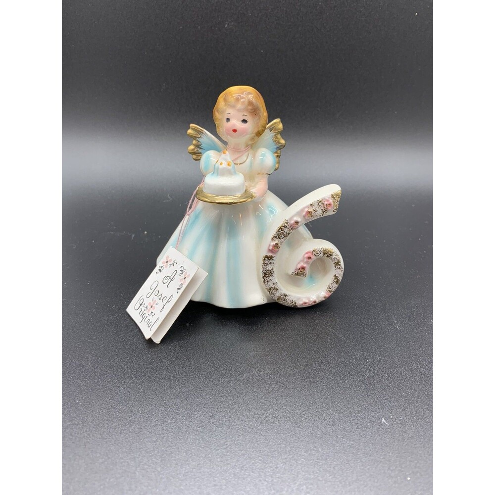 Vintage Joseph Josef Original The Sixth Year 6th Birthday Girl Angel Wings Cake